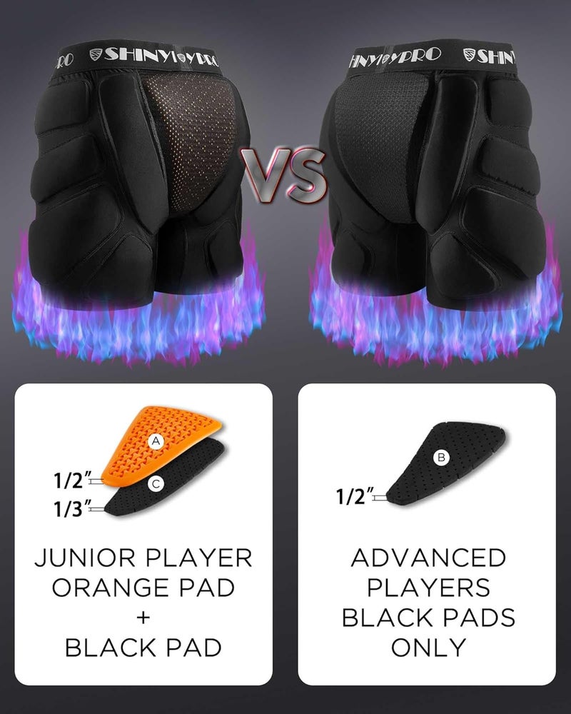 SHINYPRO Protective Padded Shorts for Snowboard and Skate CE Level 2 Butt and Tailbone Heavy Duty Protection - Image 3